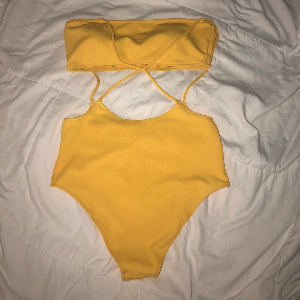 Yellow bikini